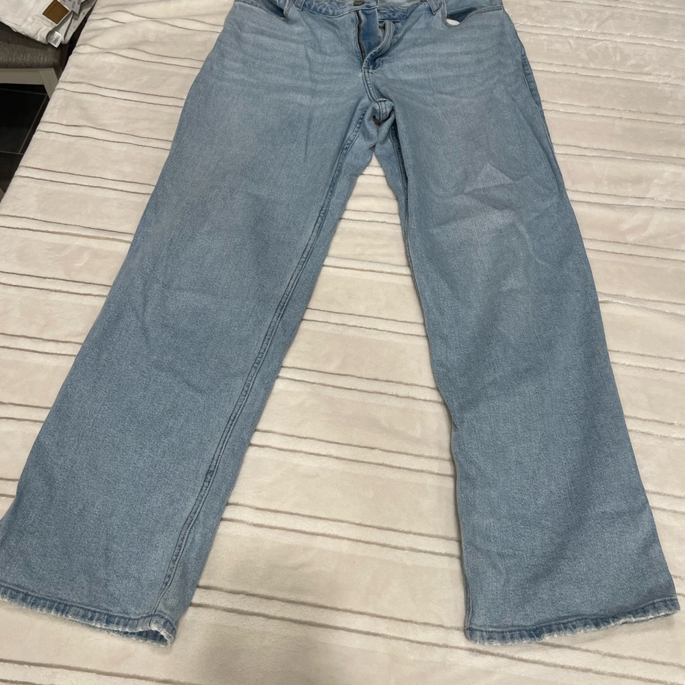 HOLLISTER Light Blue Denim Jeans curvy high rise Dad - Picture 4 of 6